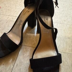 Worthington Elegant Black Block Heels